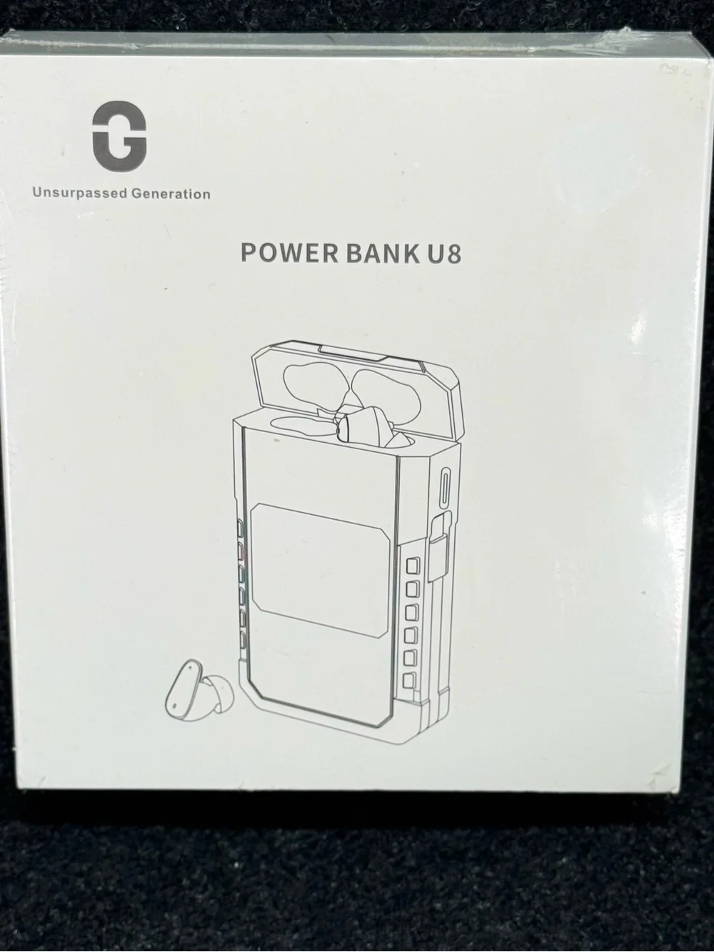 ERAZER U8 10000mAh Power Bank Bluetooth 5.0 Earbuds Touchscreen White
